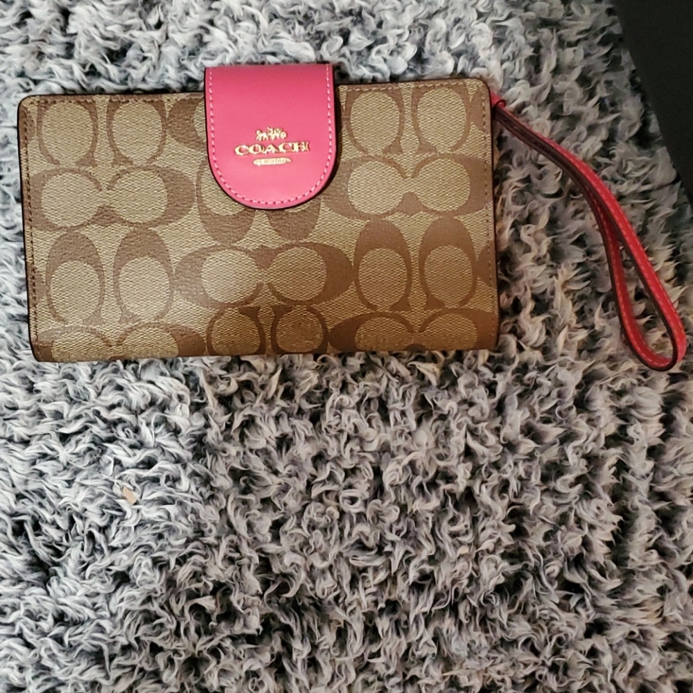 Pink Coach Wallet